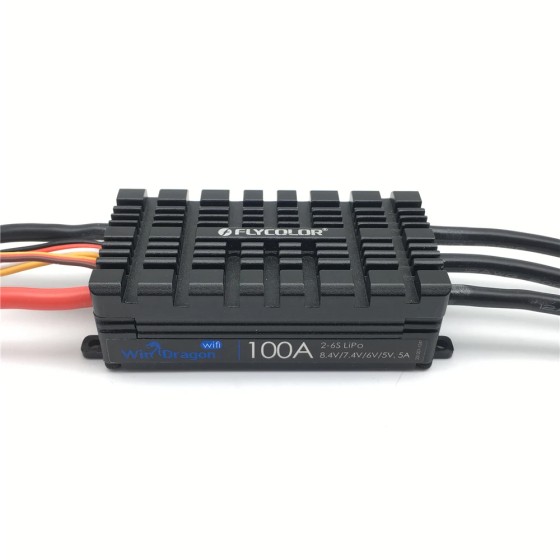 1PCS Flycolor WinDragon ESC 100A  Two-way Reverse Function 2-6s Adjustable BEC Output Wifi APP Programming for JP EDF Motor